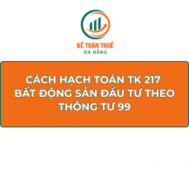 Cách hạch toán TK 217 - Bất động sản đầu tư theo Thông tư 99