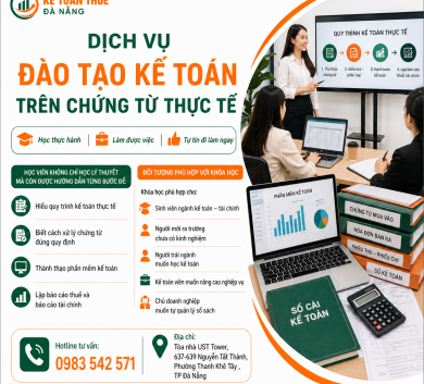 Đào tạo kế toán trên chứng từ thực tế