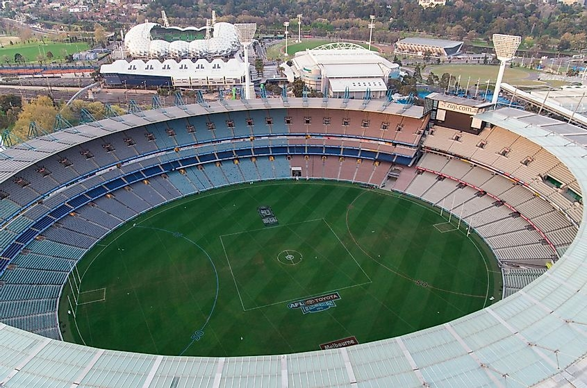 Sân vận động bóng đá lớn nhất thế giới Cricket Melbourne (Úc)